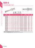 74 KSD-S KSD-S Indexable Insert Drill (4xD) KSD-S st'fcfciiifsI (Mm ) O 1' mm Specification VJWL Teeth D d Li l 2 l 3 L Tift Insert Insert screw mmw Каталог DEREK 2017 Инструмент металлорежущий и станочная оснастка Фрезы концевые твердосплавные и с режущими сменными пластинами Резцы Державки Расточные головки Стр. A43