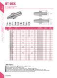 90 BT-DCK BT-DCK Boring Adapter BT-DCKMSlJJfli y////Av7 p 117F flJHiftT mw m Specification Figure D di d Li \-2 L Side-lock screw Wrench Weight m Si Каталог DEREK 2017 Инструмент металлорежущий и станочная оснастка Фрезы концевые твердосплавные и с режущими сменными пластинами Резцы Державки Расточные головки Стр. A59