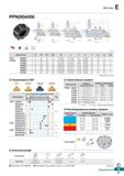 482 Mill-max PPN(M)4000 AA 90° AR: 7° RR: 0° (mm) Обозначение 0D 0D1 0D2 0d a b E F ap Рис PPN 4080R/L 5 80 79 57 25 4 (27) 9 5 (12 4) Каталог KORLOY 2018 Инструмент и станочная оснастка Фрезы концевые монолитные по металлу Сверла спиральные Токарные расточные державки Цанговые патроны Стр. E51