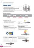 1063 Гидравлический зажимной патрон Korloy DHE Подходит для высокоточной обработки пресс-форм, авто компонентов и высокоточных деталей Каталог KORLOY 2018 Инструмент и станочная оснастка Фрезы концевые монолитные по металлу Сверла спиральные Токарные расточные державки Цанговые патроны Стр. I6
