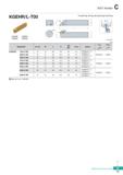 327 KGT Holder KGEHR/L-T00 For grooving, turning, face grooving machining KGMN KRMN KGGN KRGN R type insert (mm) 0D Min Screw Wrench Designation H = Каталог KORLOY 2020 Режущий и вспомогательный инструмент для станков ЧПУ и универсальных Фрезы с СМП Сверла твердосплавные Резцы токарные Пластины сменные режущие Стр. C17
