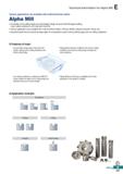 605 Technical Information for Alpha Mill Various applications are available with multi-functional cutters Alpha Mill Innovative curve cutting-edge an Каталог KORLOY 2020 Режущий и вспомогательный инструмент для станков ЧПУ и универсальных Фрезы с СМП Сверла твердосплавные Резцы токарные Пластины сменные режущие Стр. E147