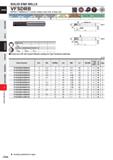 968 SOLID END MILLS VFSDRB IMPACT MIRACLE Corner radius end mill, 6 flute (S) Carbon Steel, Aloy Sted, Cast Iror (< 30HRC) Iwl M, HH H,H M U (<45HRC) Каталог MITSUBISHI 2020 Режущий инструмент для станков по металлу Фрезы концевые монолитные из твердого сплава и сборные со сменными режущими пластинами Резцы Сверла Стр. J346