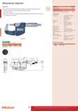 42 Бюджетный микрометр цифровой Mitutoyo 293-821-30 Digimatic с упрощенной функциональностью без вывода данных измерений ручного инструмента на внешние у Каталог MITUTOYO 2015 Измерительный инструмент метрологическое оборудование и контрольно-измерительные приборы Стр. 42