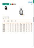 953 TT W\ > u i s í í 1 Й ISO Size d min d max D D L K Š A 02290 400 22 24 30 22 12 34 CC 0602 US 0206-T08P SDRT08P HXK 2 HXK 3 0,98 A 02790 401 27 2 Каталог PRAMET 2019 Режущий инструмент Резцы с твердосплавными пластинами по металлу для точения и растачивания Концевые и насадные фрезы Сверла с СМП Расточные головки Стр. H67