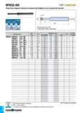 21 MTECS-ISO TS-Jj-h&EAD Короткие твердосплавные концевые резбофрезы для внутренней резьбы Обозначение Шаг (мм) TDZ Размеры (мм) NOF Сплав DCONMS DC Каталог TAEGUTEC 2020 Вращающийся режущий и вспомогательный инструмент по металлу Твердосплавные пластины Сборные фрезы с СМП Монолитные фрезы и сверла Инструментальные патроны Стр. C18