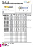 119 TCD S0-1 5D DRILLy-i SH Сверло со сменными головками с цилиндрическим хвостовиком > Глубина сверления: 1 5xD Обозначение Размеры (мм) Ключ DC DCO Каталог TAEGUTEC 2020 Вращающийся режущий и вспомогательный инструмент по металлу Твердосплавные пластины Сборные фрезы с СМП Монолитные фрезы и сверла Инструментальные патроны Стр. D52