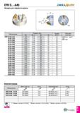 128 CFR D -A45 DRILL SH Насадка для обработки фаски Обозначение Размеры (мм) Размер фаски Режущая пластина DC DC 2 BD LB CFR D100-A45 9 8 16 56 34 20 Каталог TAEGUTEC 2020 Вращающийся режущий и вспомогательный инструмент по металлу Твердосплавные пластины Сборные фрезы с СМП Монолитные фрезы и сверла Инструментальные патроны Стр. D61