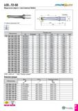 134 LCD T2-5D SRADE lUSH Модульное сверло с хвостовиком Weldon Обозначение Размеры (мм) DC DCONMS DF LU LPR LS PL SSC LCD 200-209-25T2-5D 20 0-20 9 2 Каталог TAEGUTEC 2020 Вращающийся режущий и вспомогательный инструмент по металлу Твердосплавные пластины Сборные фрезы с СМП Монолитные фрезы и сверла Инструментальные патроны Стр. D67