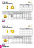 241 TPMX LG Пластина для головки TBTA-R 71 2£ЕР г Размеры (мм) Габарит IC S RE 14 8 45 3 5 0 8 17 10 30 4 0 0 8 24 14 20 5 5 1 2 Пластина Обозначение Каталог TAEGUTEC 2020 Вращающийся режущий и вспомогательный инструмент по металлу Твердосплавные пластины Сборные фрезы с СМП Монолитные фрезы и сверла Инструментальные патроны Стр. D174