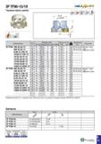 356 3P TF90-15/19 Торцевая фреза (дюйм) £l 90° Обозначение 0 Размеры (мм) Каналы Исполнение СОЖ корпуса j£ Крепежный болт Пластина DC DCONMSDHUB OAL Каталог TAEGUTEC 2020 Вращающийся режущий и вспомогательный инструмент по металлу Твердосплавные пластины Сборные фрезы с СМП Монолитные фрезы и сверла Инструментальные патроны Стр. E43