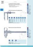 55 Calipers designated for specific measuring tasks including Models with extra long jaws Models with hook jaws for measuring grooves Models for measurin Каталог TESA 2014 Контрольно-измерительный инструмент и оборудование Стр. B-22 ENG