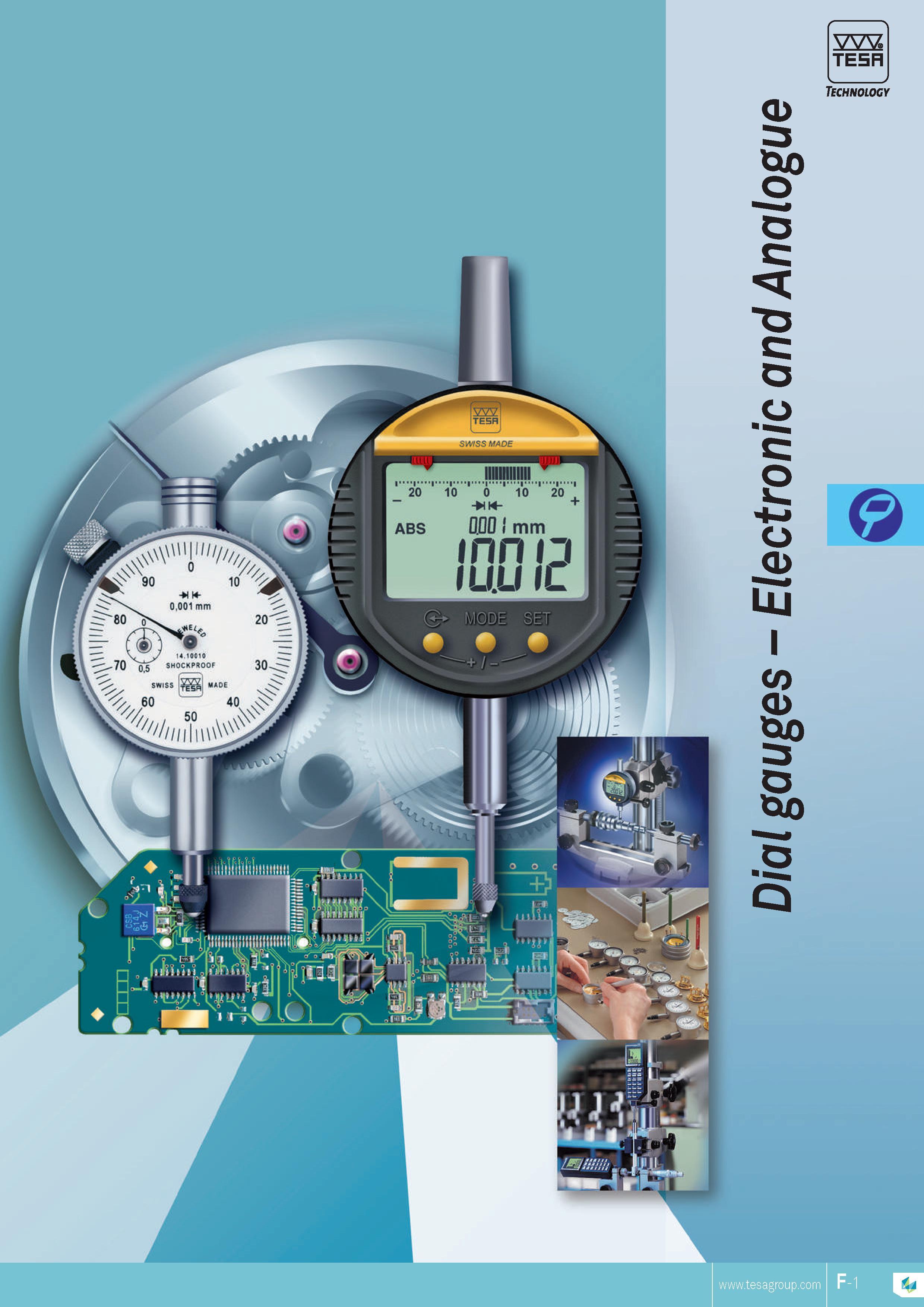 118 TESA Technology Каталог TESA 2014 Контрольно-измерительный инструмент и оборудование Стр. F-1 ENG