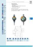 122 DIAL GAUGES ELECTRONIC AND ANALOGUE TESA Resolution 001 mm 025 mm Resolution 0001 mm 0025 mm 6-decade LC display field plus minus sign Digit size 10 x Каталог TESA 2014 Контрольно-измерительный инструмент и оборудование Стр. F-5 ENG