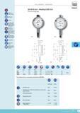 132 DIAL GAUGES ANALOGUE EN ISO 463 Factory standard o 0002 mm Full-metal casing Fixing shank and plunger in hardened stainless steel See table for tolera Каталог TESA 2014 Контрольно-измерительный инструмент и оборудование Стр. F-15 ENG