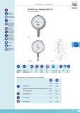 136 DIAL GAUGES ANALOGUE TESA EN ISO 463 Factory standard or wothout dial lock 0001 mm Full-metal dial casing Stainless steel fixing shank and plunger har Каталог TESA 2014 Контрольно-измерительный инструмент и оборудование Стр. F-19 ENG