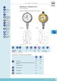 138 DIAL GAUGES ANALOGUE EN ISO 463 Factory standard 001 mm Full-metal casing Mounting shank and plunger in hardened stainless steel See table for maximum Каталог TESA 2014 Контрольно-измерительный инструмент и оборудование Стр. F-21 ENG