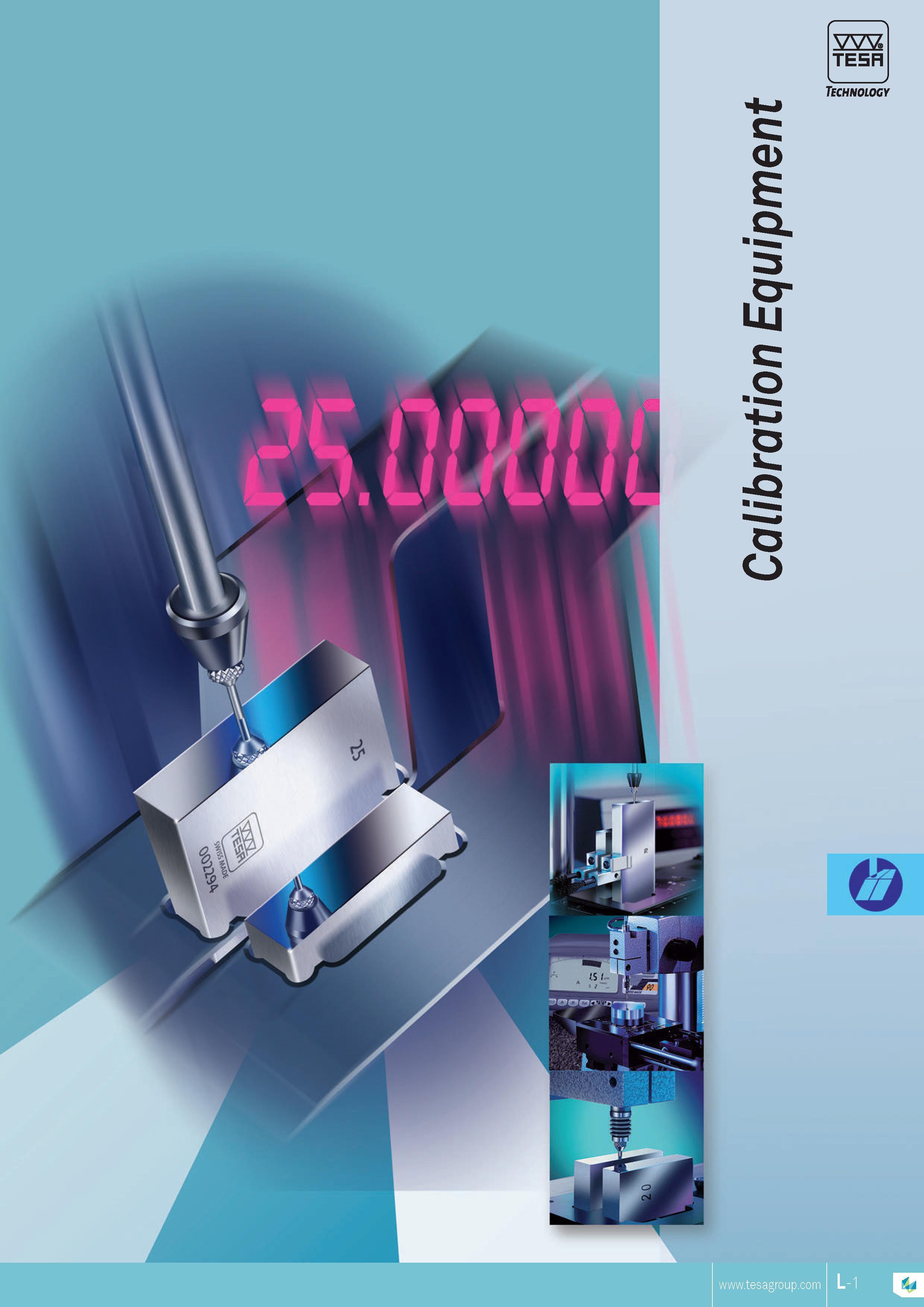 222 TESA Technology TESA Каталог TESA 2014 Контрольно-измерительный инструмент и оборудование Стр. L-1 ENG