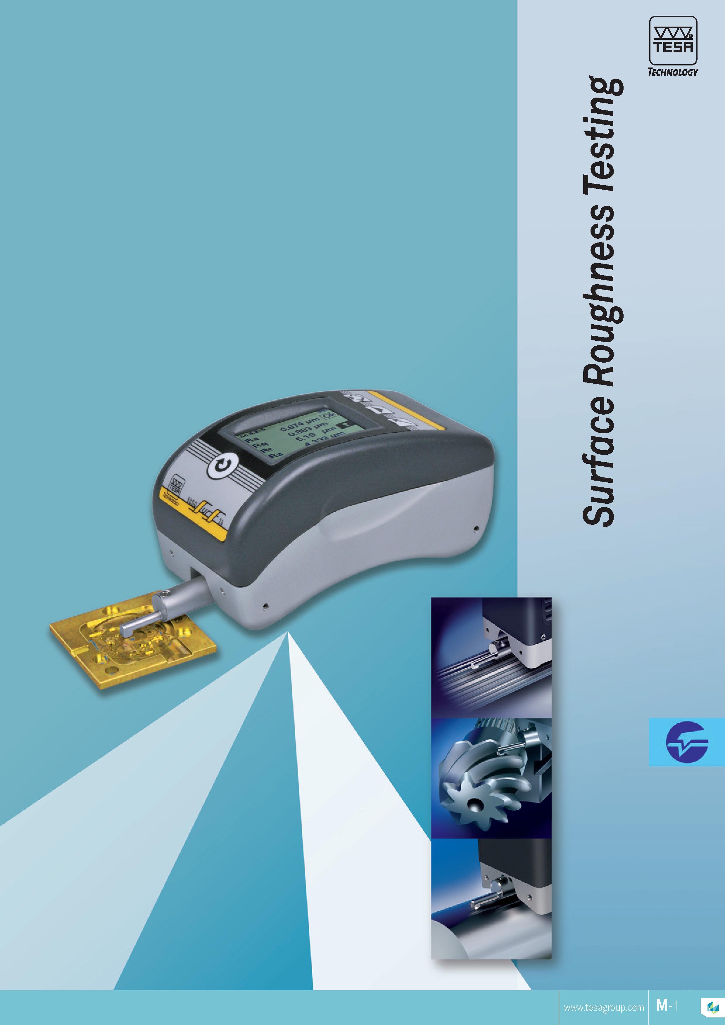 236 TESA Technology TESA M-1 Каталог TESA 2014 Контрольно-измерительный инструмент и оборудование Стр. M-1 ENG