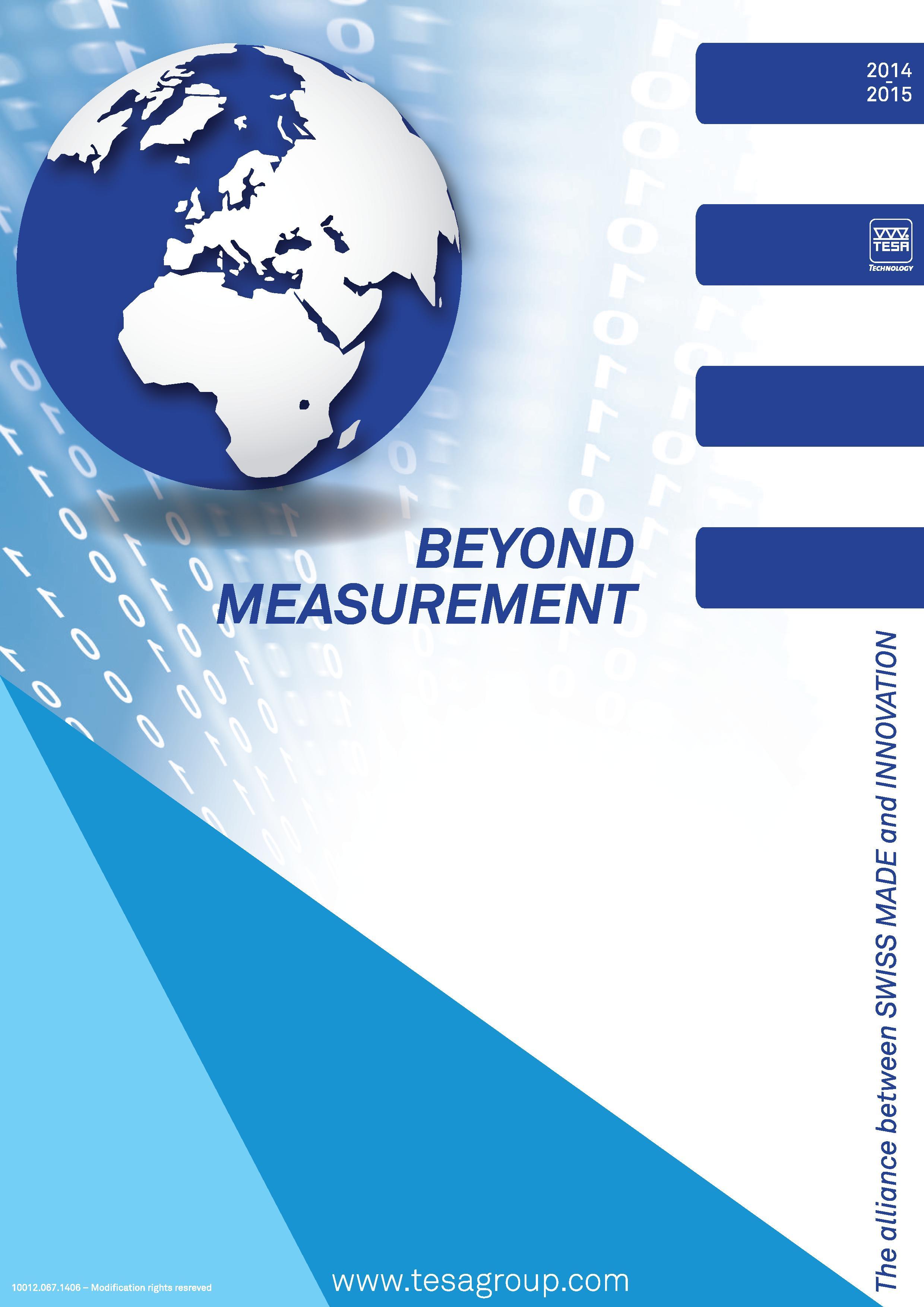 419 BEYOND MEASUREMENT Modification rights resreved TESA Каталог TESA 2014 Контрольно-измерительный инструмент и оборудование Стр.  ENG