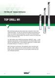 1524 \ TOP DRILL M1 Modular Drill System TOP DRILL M1 7 With performance levels and metal removal rates comparable to that of solid carbide drills, Widi Каталог WIDIA 2017 Металлорежущий инструмент Стационарный и вращающийся для металлообрабатывающих станков и оборудования Стр. U4 ENG