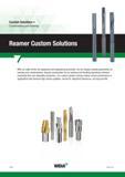 1688 Custom Solutions Countersinking and Reaming Reamer Custom Solutions 7 With our state-of-the-art equipment and engineering processes, we can design Каталог WIDIA 2017 Металлорежущий инструмент Стационарный и вращающийся для металлообрабатывающих станков и оборудования Стр. W76 ENG
