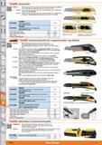 1422 TaUIITia Universal knife Version Blade extended and retracted in precise metal guide, stops automatically High quality blades, extremely sharp, w Каталог HOFFMANN GROUP 2015 Инструмент режущий слесарный измерительный абразивный Оборудование Комплексные поставки для промышленных предприятий Стр. 1422 ENG