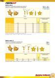 161 Отрезные твердосплавные пластины Iscar PENTA 24N-C с 5 режущими кромками для отрезки и обработки канавок, для различных материалов Обозначение Размеры Каталог ISCAR 2015 Новая продукция для металлообработки Металлорежущий инструмент и оснастка Резцы Фрезы Сверла Сменные режущие пластины Стр. 159