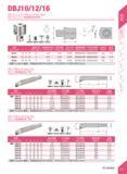 51 DBJ10/12/16 DBJ10/12/16 Micro-boring Head DBJ10/12/16jf MW Specification D d L URMfTSS atilHfffiCtS) Micro distance Dial precision Boring range A Каталог DEREK 2017 Инструмент металлорежущий и станочная оснастка Фрезы концевые твердосплавные и с режущими сменными пластинами Резцы Державки Расточные головки Стр. A21