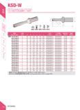 70 KSD-W KSD-W Indexable Insert Drill (4xD) (Mm) mm Specification mm Teeth D d Li l 2 l 3 L Tift Insert Insert screw tmw Wrench Weight KSD- C40-40-2 Каталог DEREK 2017 Инструмент металлорежущий и станочная оснастка Фрезы концевые твердосплавные и с режущими сменными пластинами Резцы Державки Расточные головки Стр. A39