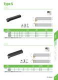 283 TypeS STGCR/L mm Specification H B L F 71 Insert Screw W Wrench STGCR/L 1010F09 10 10 80 12 TC 0902 M2 2 7 Q06 1616H11 16 16 100 20 TC 1102 M2 5 Каталог DEREK 2017 Инструмент металлорежущий и станочная оснастка Фрезы концевые твердосплавные и с режущими сменными пластинами Резцы Державки Расточные головки Стр. D28