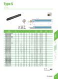 303 TypeS SCL R/L mm Specification H'J) Jmis Min dia d F L Ll H a Insert Screw Wrench tii7jc L Water hole S07K-SCLCR/L06-A16 9 16 4 5 125 15 15 15° C Каталог DEREK 2017 Инструмент металлорежущий и станочная оснастка Фрезы концевые твердосплавные и с режущими сменными пластинами Резцы Державки Расточные головки Стр. D48