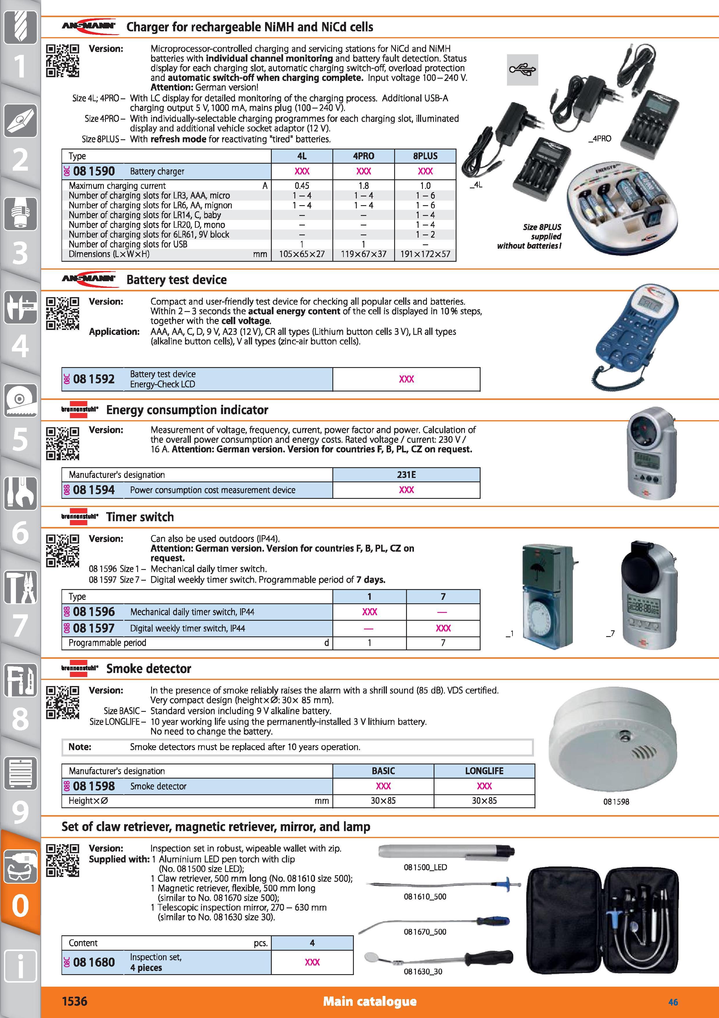 1536 1 Charger for rechargeable NiMH and NiCd cells Version Microprocessor-controlled charging and servicing stations for NiCd and NiMH batteries with Каталог HOFFMANN GROUP 2015 Инструмент режущий слесарный измерительный абразивный Оборудование Комплексные поставки для промышленных предприятий Стр. 1536 ENG