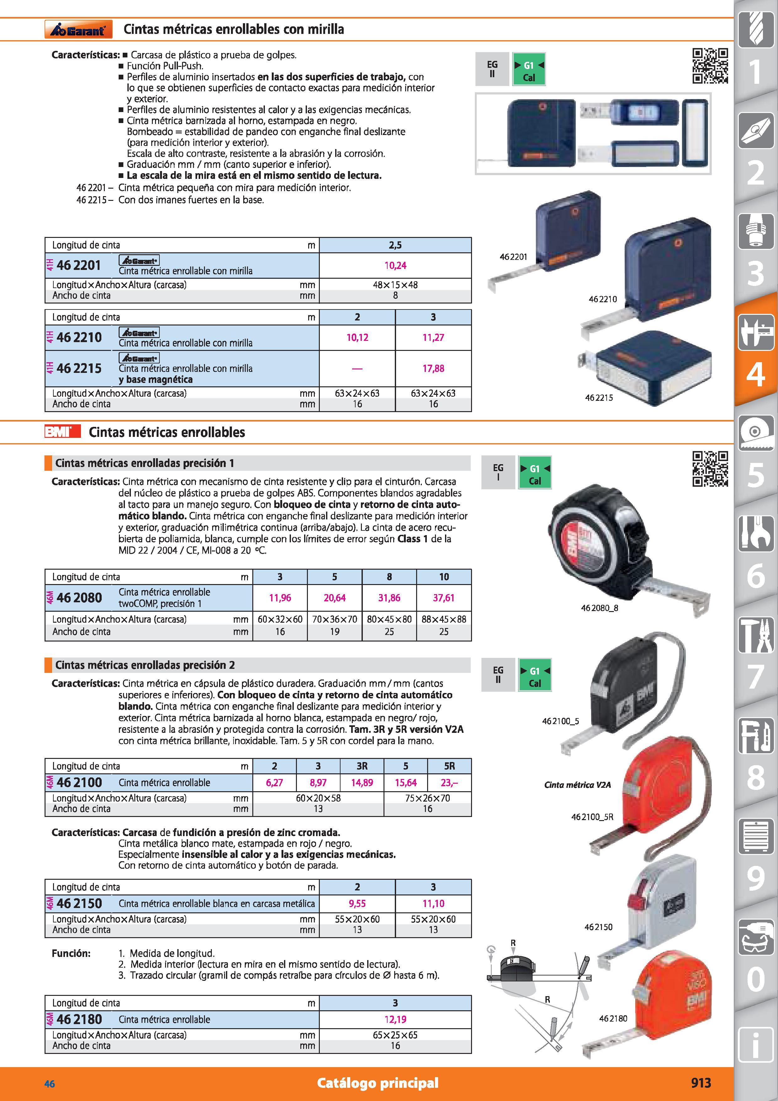 913 ifenarant Cintas métricas enrollables con mirilla Características: Carcasa de plástico a prueba de golpes Función Pull-Push Perfiles de aluminio Каталог HOFFMANN GROUP 2015 Инструмент режущий слесарный измерительный абразивный Оборудование Комплексные поставки для промышленных предприятий Стр. 913 SPA