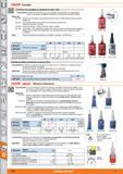 1552 m 1 & < T/TE Ensamblar Productos de ensamblaje de conexiones de árbol / cubo Características: Adhesivos de alta resistencia que posibilitan una t Каталог HOFFMANN GROUP 2015 Инструмент слесарный измерительный режущий абразивный Оборудование Комплексные поставки для промышленных предприятий Стр. 1552 SPA