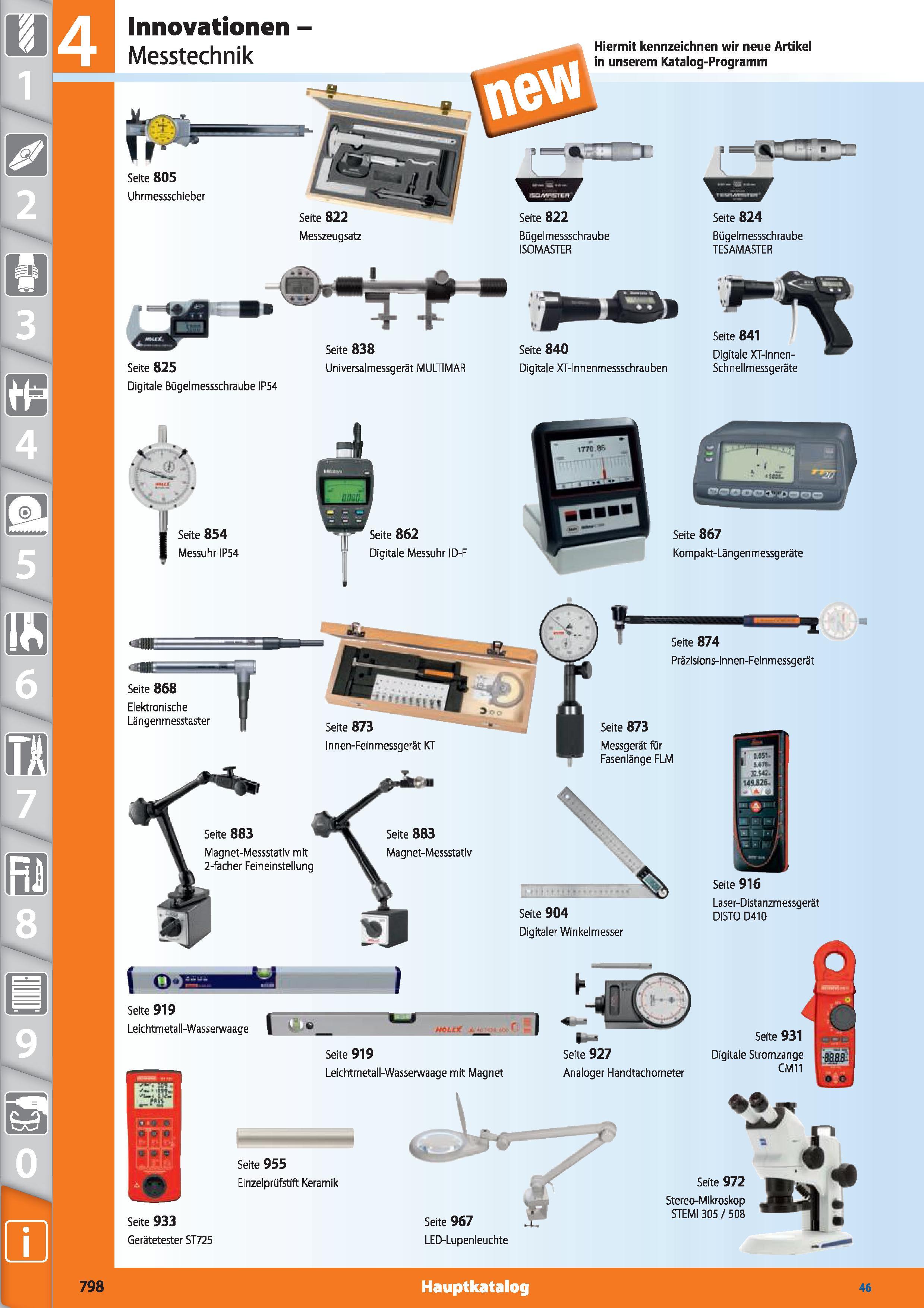 798 Innovationen - Messtechnik Seite 805 Uhrmessschieber Hiermit kennzeichnen wir neue Artikel in unserem Katalog-Programm Seite 824 Bügelmesssc Каталог HOFFMANN GROUP 2015 Инструмент режущий слесарный измерительный абразивный Оборудование Комплексные поставки для промышленных предприятий DEU Стр. 798