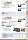 823 Mitutoyo Bügelmessschrauben 1/IOO-Ablesung DIN 863 Ausführung Feinstgeläppte hartmetallbestückte Messflächen Gehärtete, geschliffene Messspi Каталог HOFFMANN GROUP 2015 Инструмент режущий слесарный измерительный абразивный Оборудование Комплексные поставки для промышленных предприятий Стр. 823 DEU