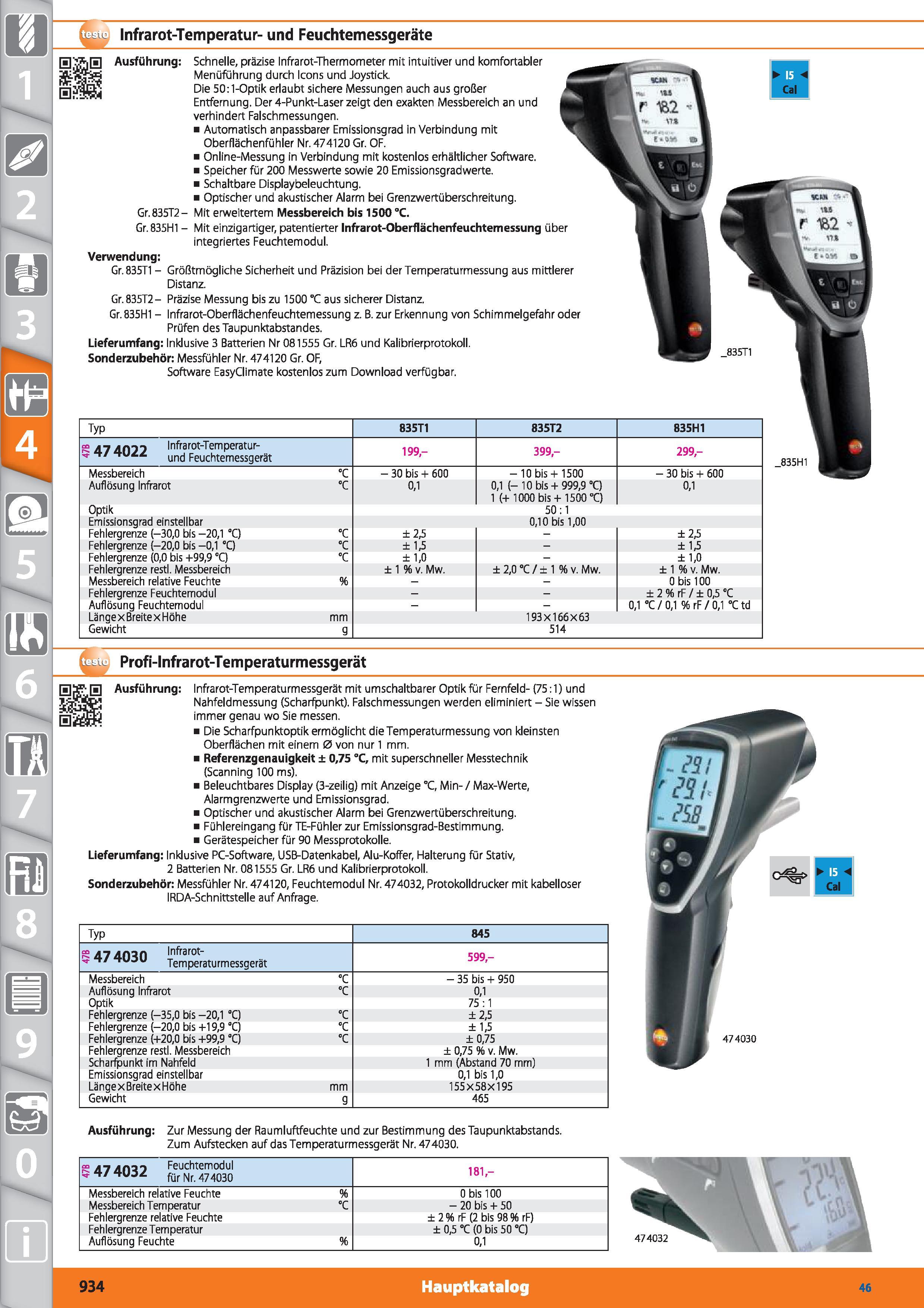 934 Infrarot-Temperatur- und Feuchtemessgeräte Ausführung Schnelle, präzise Infrarot-Thermometer mit intuitiver und komfortabler Menüführung dur Каталог HOFFMANN GROUP 2015 Инструмент режущий слесарный измерительный абразивный Оборудование Комплексные поставки для промышленных предприятий DEU Стр. 934