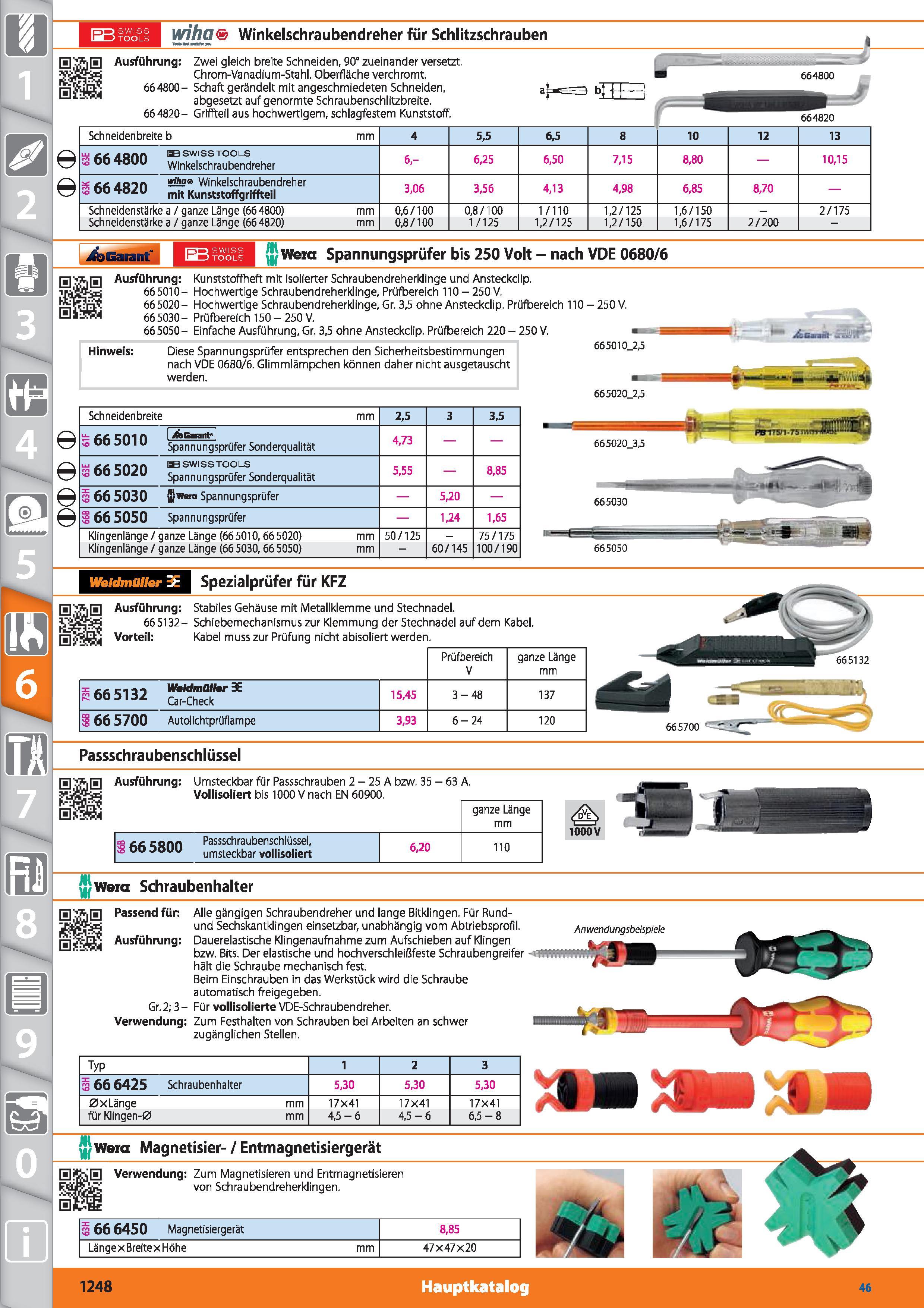 1248 m 1 wiha Winkelschraubendreher für Schlitzschrauben Ausführung Zwei gleich breite Schneiden, 90° zueinander versetzt Chrom-Vanadium-Stahl Ob Каталог HOFFMANN GROUP 2015 Инструмент режущий слесарный измерительный абразивный Оборудование Комплексные поставки для промышленных предприятий DEU Стр. 1248