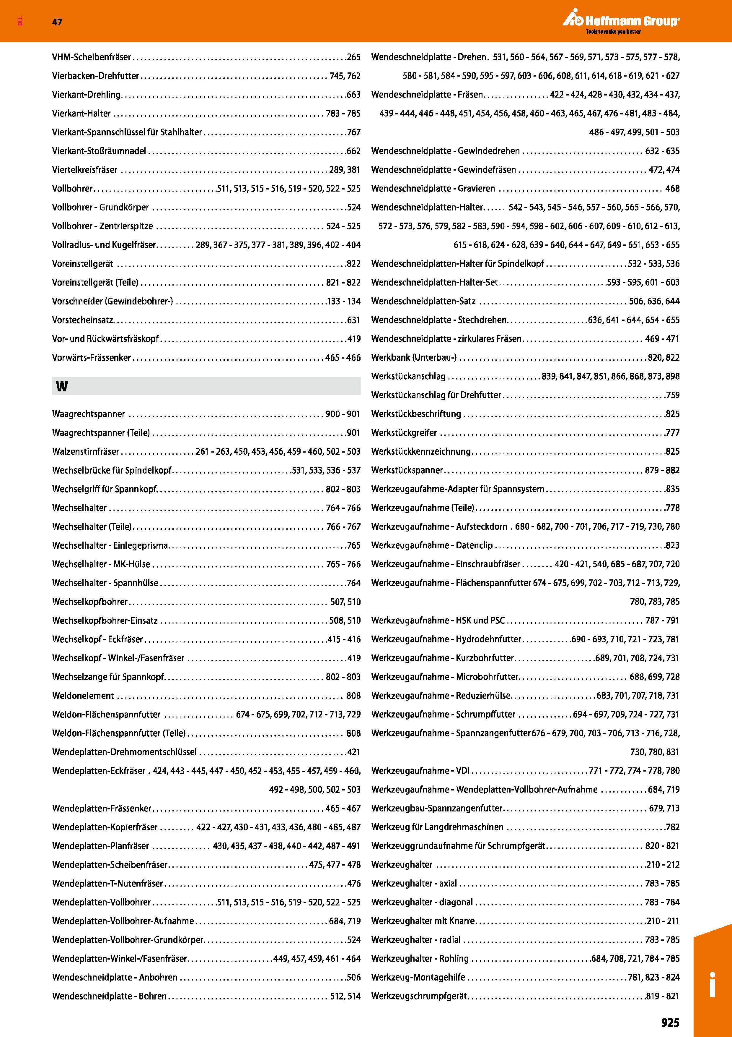 925 Vierkant-Spannschlüssel für Stahlhalter 767 486-497,499,501 -503 Vierkant-Stoßräumnadel 662 Wendeschneidplatte Gewindedrehen 632 635 Viertelkreis Каталог HOFFMANN GROUP 2016 Режущий инструмент и инструментальная оснастка для металлообрабатывающего промышленного оборудования 47 версия издания Стр. 925 DEU