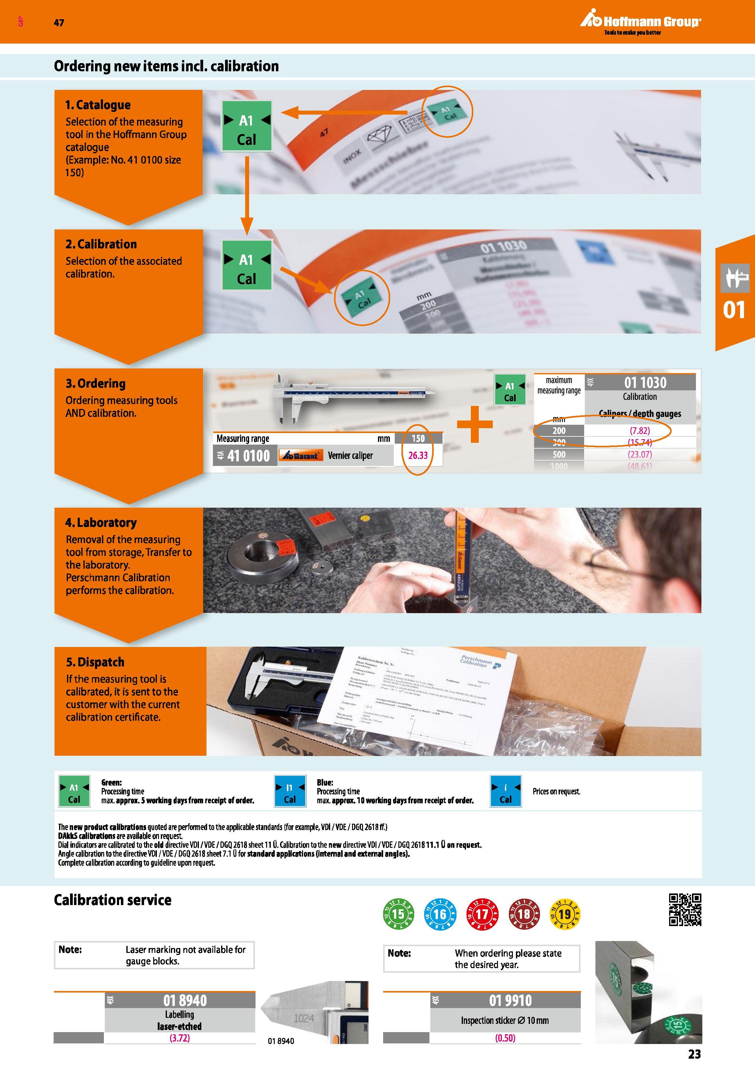 23 47 Ordering new items ind calibration Hoffmann Group 3 Ordering Ordering measuring tools AND calibration Measuring range mm 150 4aBa M Vernier ca Каталог HOFFMANN GROUP 2016 Ручной слесарно-монтажный и измерительный инструмент и оборудование от комплексного поставщика промышленных предприятий Вер. 47 Англ. Стр. 23