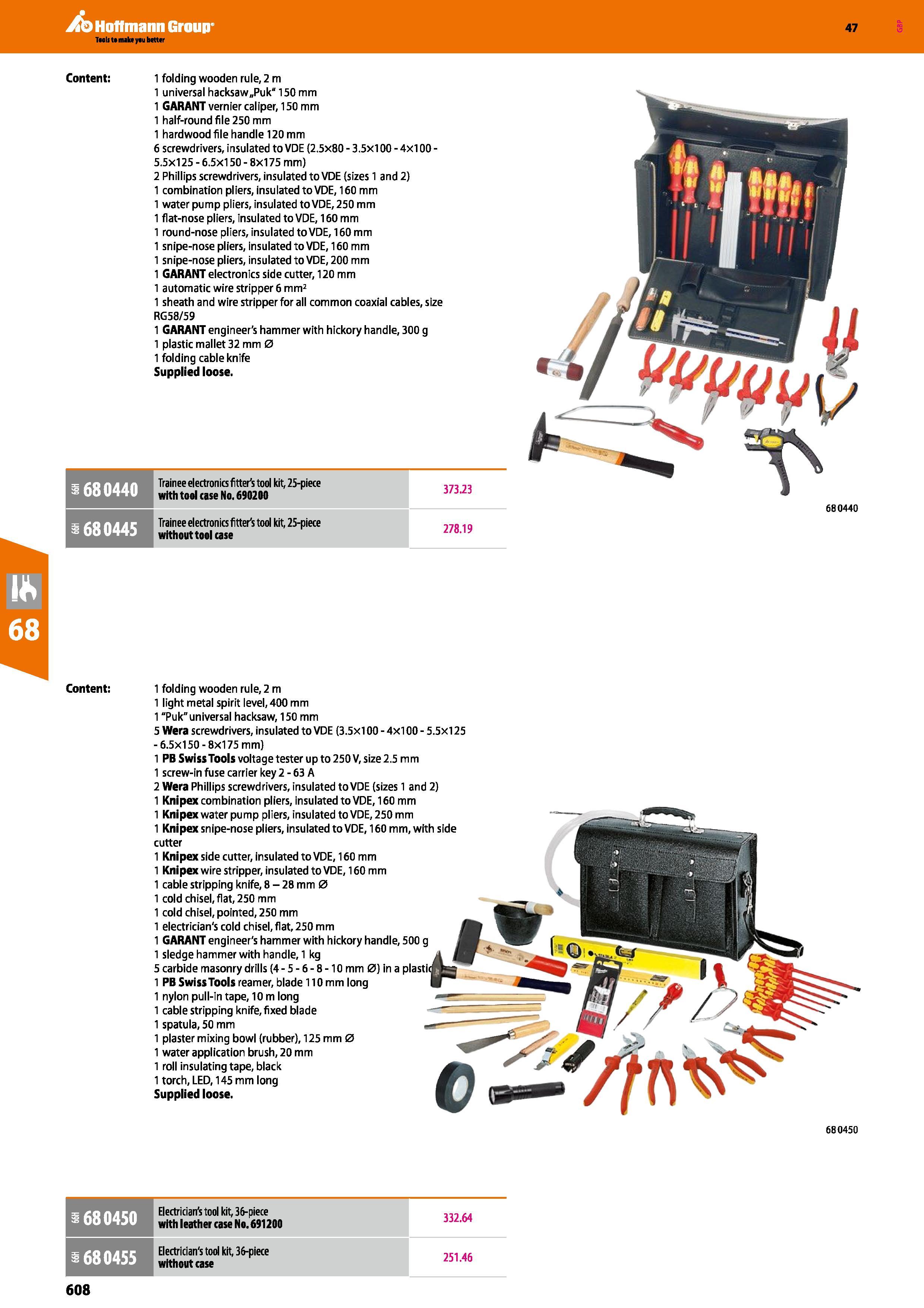 608 Hoffmann Group 47 Content: 1 folding wooden rule, 2 m 1 universal hacksaw„Puk“ 150 mm 1 GARANT vernier caliper, 150 mm 1 half-round file 250 mm 1 Каталог HOFFMANN GROUP 2016 Ручной слесарно-монтажный и измерительный инструмент и оборудование от комплексного поставщика промышленных предприятий Вер. 47 Англ. Стр. 608
