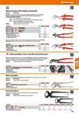 643 1000 V Water pump pliers VDE insulated, with box joint Standard: DIN ISO 8976 Box joint (= double guides) Designed to prevent fingers being trapp Каталог HOFFMANN GROUP 2016 Ручной слесарно-монтажный и измерительный инструмент и оборудование от комплексного поставщика промышленных предприятий Вер. 47 Англ. Стр. 643