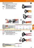 697 Hoffmann Group 47 Cable cutters with compound action Cutter head with sickle shaped blade and compound action(one handed operation) Double blades Каталог HOFFMANN GROUP 2016 Ручной слесарно-монтажный и измерительный инструмент и оборудование от комплексного поставщика промышленных предприятий Вер. 47 Англ. Стр. 697