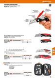 783 47 Cutter knife, fold-away blade Sturdy cutter knife for trapezoidal blades (exchangeable) Blade folds away, reducing the risk of injury Hoffmann Каталог HOFFMANN GROUP 2016 Ручной слесарно-монтажный и измерительный инструмент и оборудование от комплексного поставщика промышленных предприятий Вер. 47 Англ. Стр. 783