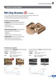 89 Turning Chip Breakers Features of Chip Breaker RM Chip Breaker For roughing The 1st recommended chip breaker for rough and interrupted machining Каталог KORLOY 2020 Режущий и вспомогательный инструмент для станков ЧПУ и универсальных Фрезы с СМП Сверла твердосплавные Резцы токарные Пластины сменные режущие Стр. B15