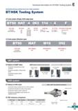 641 Technical Information for BT/HSK Tooling System E Guarantee strong constrain force by 2-side constraint BT/HSK Tooling System O Code system (Sing Каталог KORLOY 2020 Режущий и вспомогательный инструмент для станков ЧПУ и универсальных Фрезы с СМП Сверла твердосплавные Резцы токарные Пластины сменные режущие Стр. E183