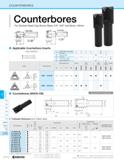 744 COUNTERBORES Counterbores For Socket Head Cap Screw Sizes 1/4 3/4 and 6mm 16mm One Flute COREMASTER COREDRILL STINGER DRILL COUNTERBORE COUNTERSI Каталог KYOCERA 2019 Инструмент для металлообработки Сверла по металлу для станков из твердого сплава Токарные державки со сменными пластинами Корпусные фрезы с СМП Запасные части Стр. K110