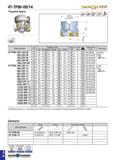 353 4T-TF90-09/14 TAA/G EED Торцевая фреза 90° Обозначение 0 Размеры (мм) Каналы СОЖ Исполнение корпуса J 1 Крепежный болт Пластина DC DCONMS DHUB OA Каталог TAEGUTEC 2020 Вращающийся режущий и вспомогательный инструмент по металлу Твердосплавные пластины Сборные фрезы с СМП Монолитные фрезы и сверла Инструментальные патроны Стр. E40