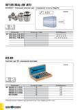 963 SET ER-SEAL-EM JET2 ER COOLIT - Начальный комплект цанг - стандартная точность TaeguTec Обозначение Количество / Набор DCONWSдиапазон SET ER25 SE Каталог TAEGUTEC 2020 Вращающийся режущий и вспомогательный инструмент по металлу Твердосплавные пластины Сборные фрезы с СМП Монолитные фрезы и сверла Инструментальные патроны Стр. G148